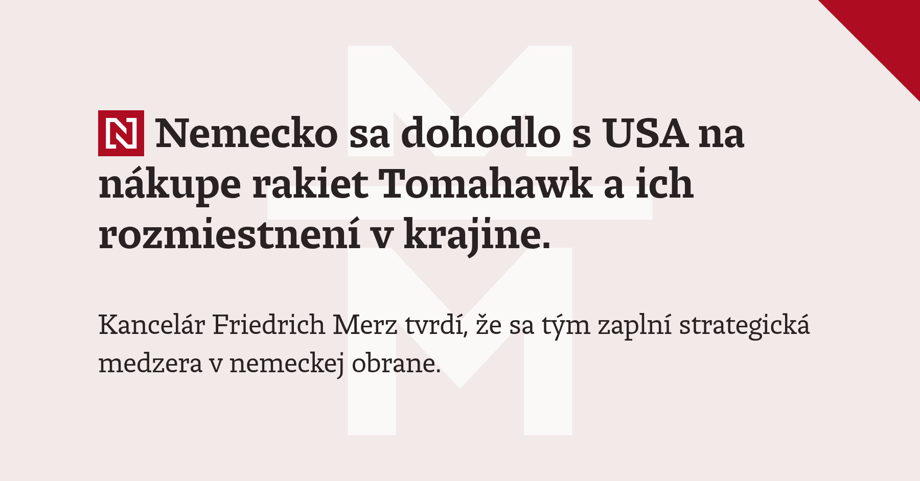 Germany Pays for Tomahawks After US Cancels Free Deployment