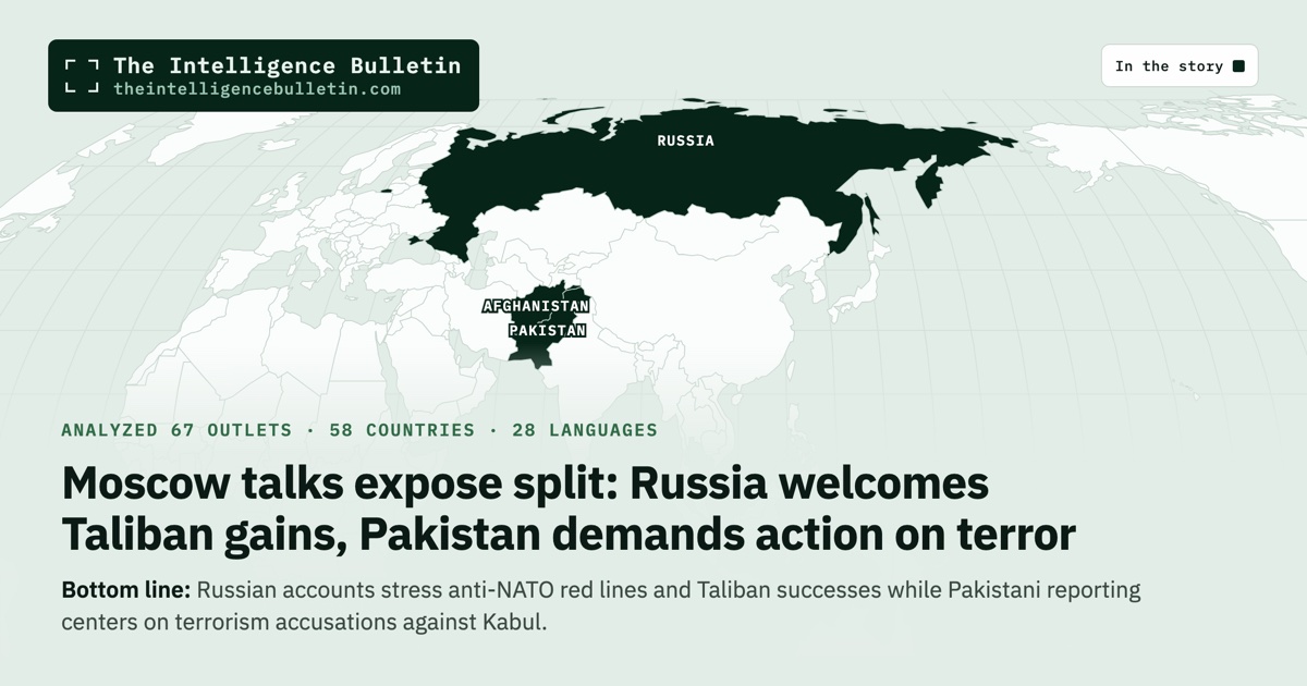 Map of the countries in the story: Moscow talks expose split: Russia welcomes Taliban gains, Pakistan demands action on terror
