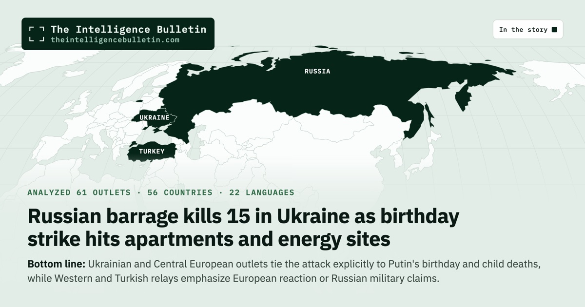 Map of the countries in the story: Russian barrage kills 15 in Ukraine as birthday strike hits apartments and energy sites