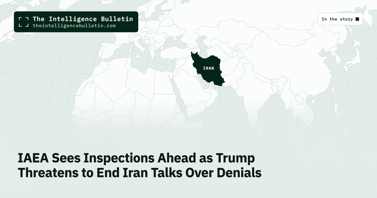 Map of the countries in the story: IAEA Sees Inspections Ahead as Trump Threatens to End Iran Talks Over Denials