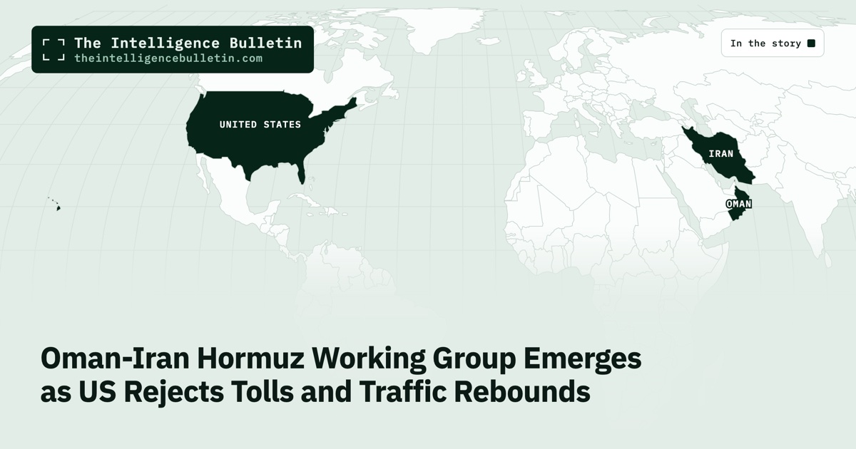 Map of the countries in the story: Oman-Iran Hormuz Working Group Emerges as US Rejects Tolls and Traffic Rebounds