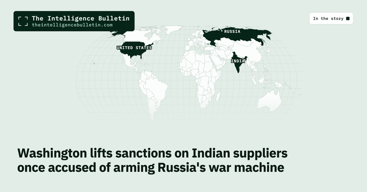 Map of the countries in the story: Washington lifts sanctions on Indian suppliers once accused of arming Russia's war machine