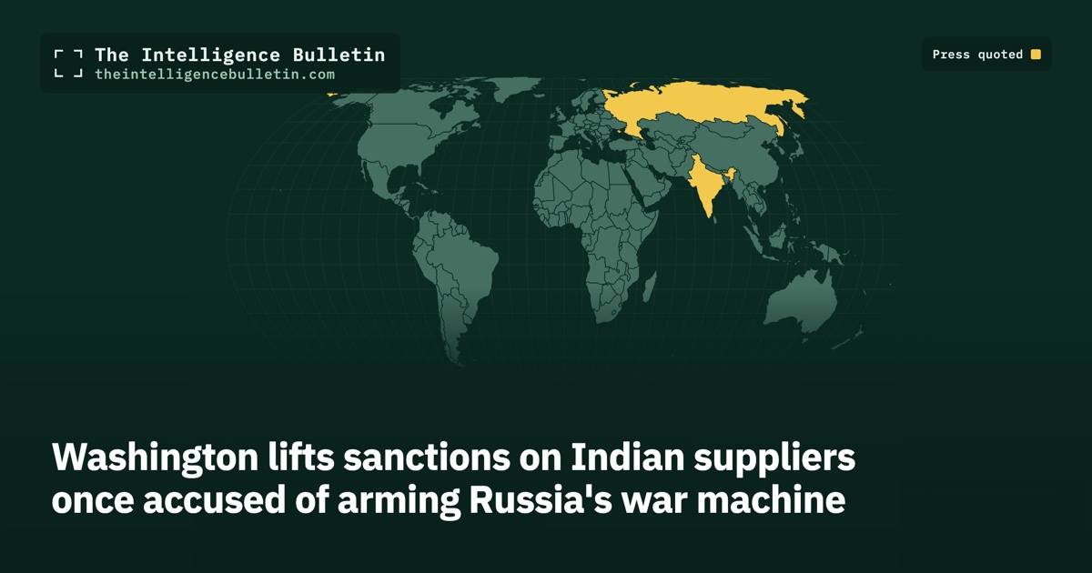 Map of the countries whose press we quoted for: Washington lifts sanctions on Indian suppliers once accused of arming Russia's war machine