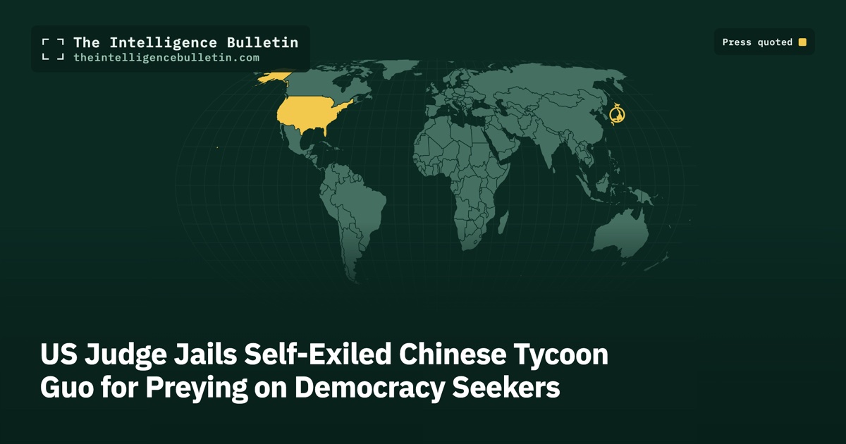 Map of the countries whose press we quoted for: US Judge Jails Self-Exiled Chinese Tycoon Guo for Preying on Democracy Seekers