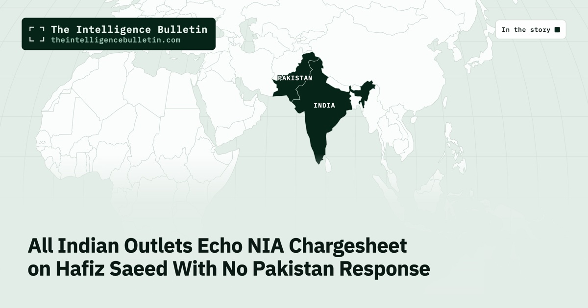 Map of the countries in the story: All Indian Outlets Echo NIA Chargesheet on Hafiz Saeed With No Pakistan Response