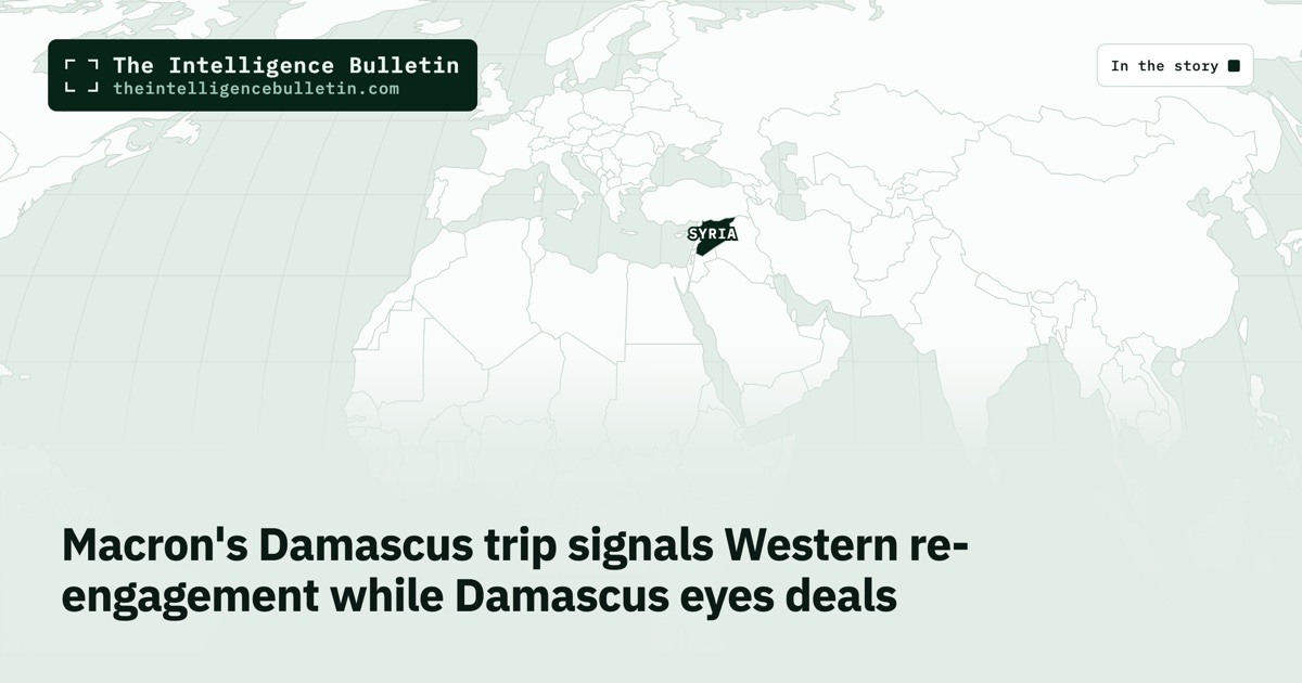 Map of the countries in the story: Macron's Damascus trip signals Western re-engagement while Damascus eyes deals