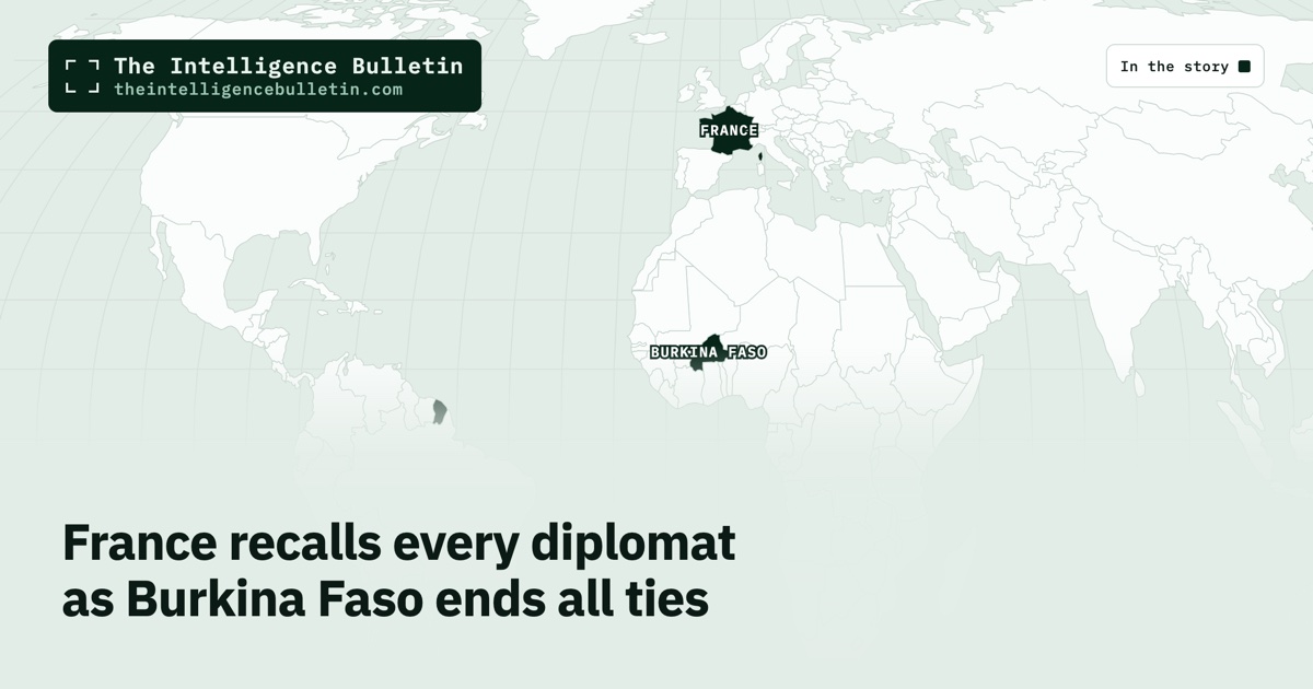 Map of the countries in the story: France recalls every diplomat as Burkina Faso ends all ties