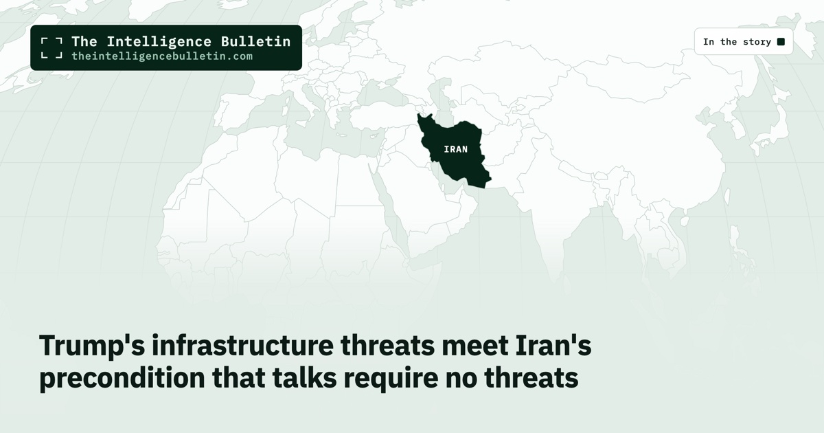 Map of the countries in the story: Trump's infrastructure threats meet Iran's precondition that talks require no threats