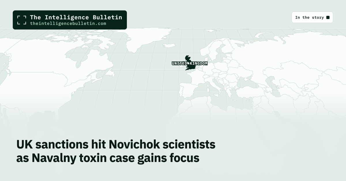 Map of the countries in the story: UK sanctions hit Novichok scientists as Navalny toxin case gains focus