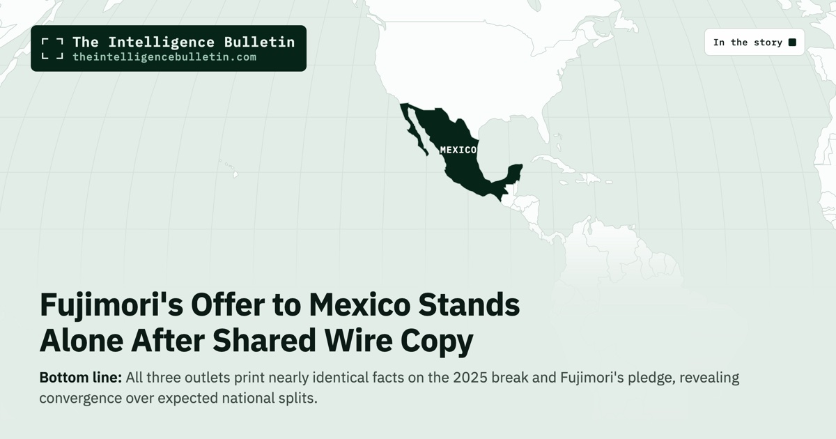 Map of the countries in the story: Fujimori's Offer to Mexico Stands Alone After Shared Wire Copy