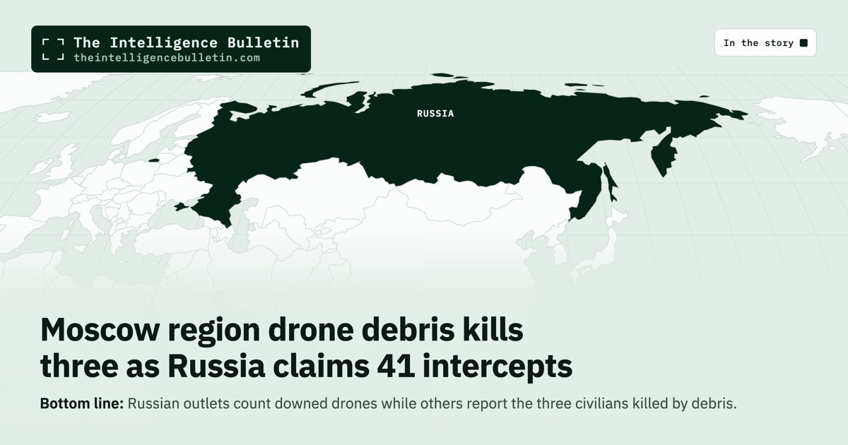 Map of the countries in the story: Moscow region drone debris kills three as Russia claims 41 intercepts