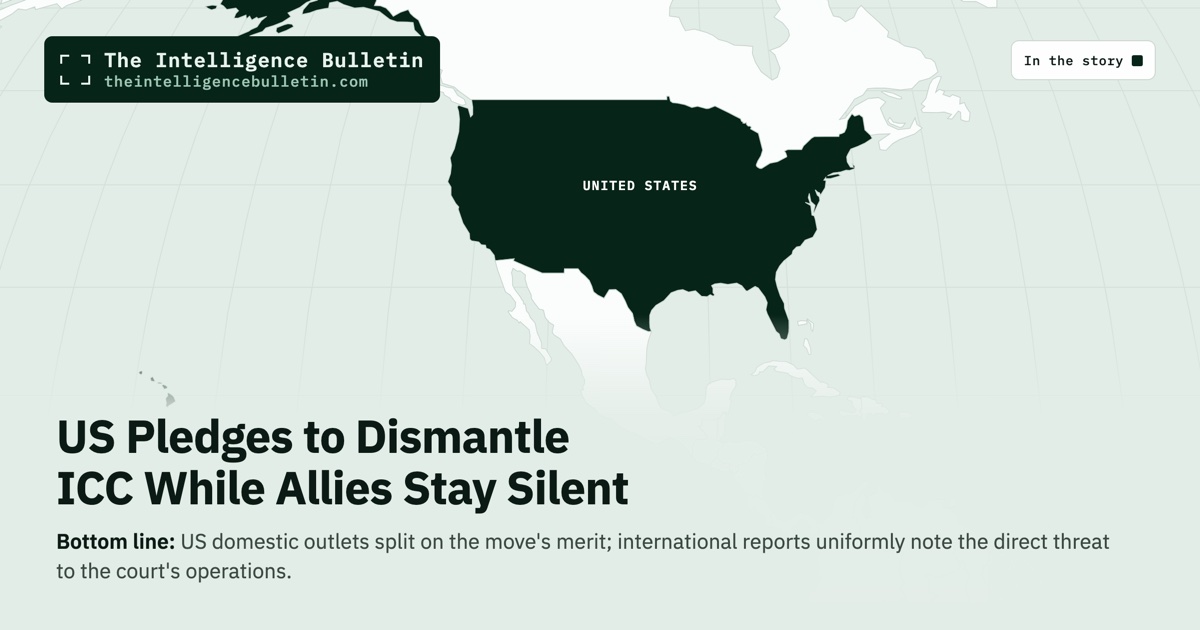 Map of the countries in the story: US Pledges to Dismantle ICC While Allies Stay Silent