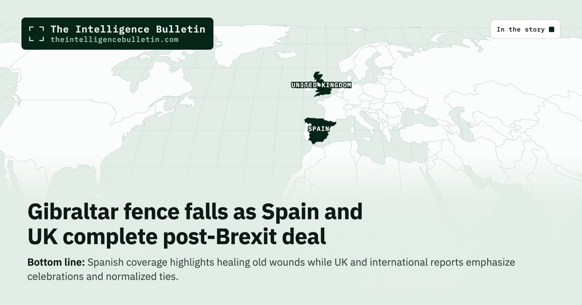 Map of the countries in the story: Gibraltar fence falls as Spain and UK complete post-Brexit deal