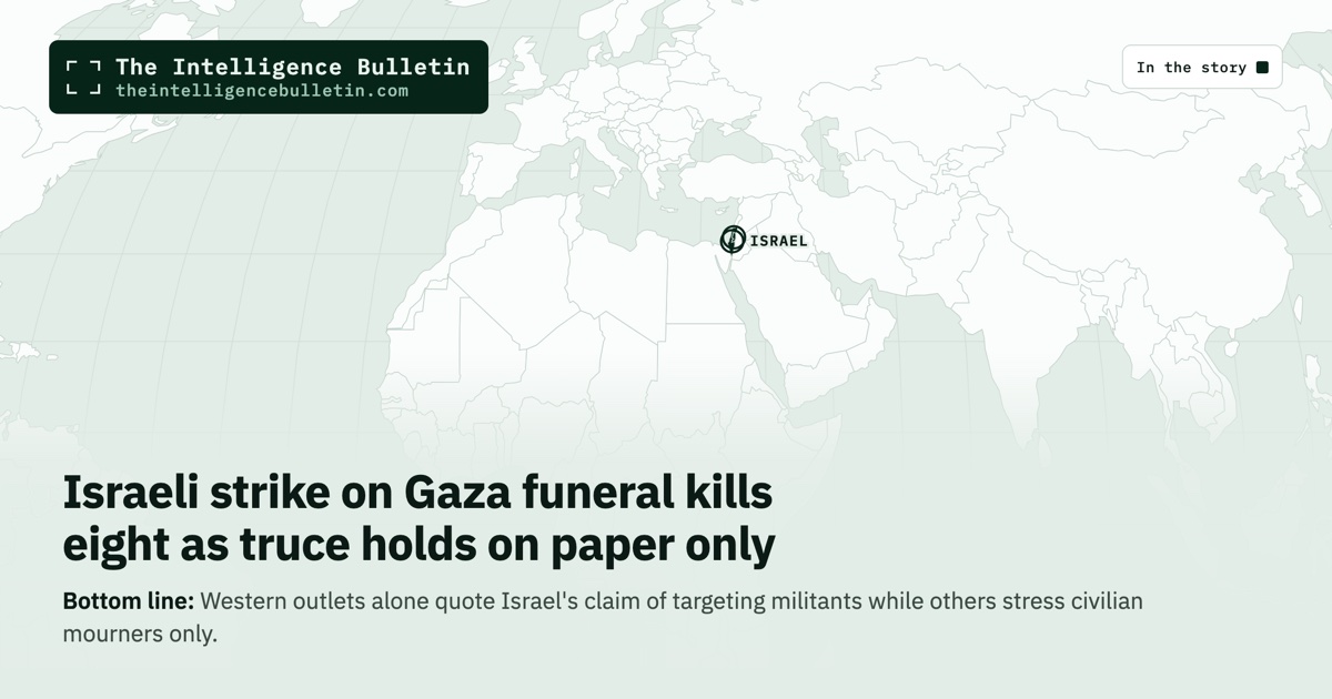 Map of the countries in the story: Israeli strike on Gaza funeral kills eight as truce holds on paper only