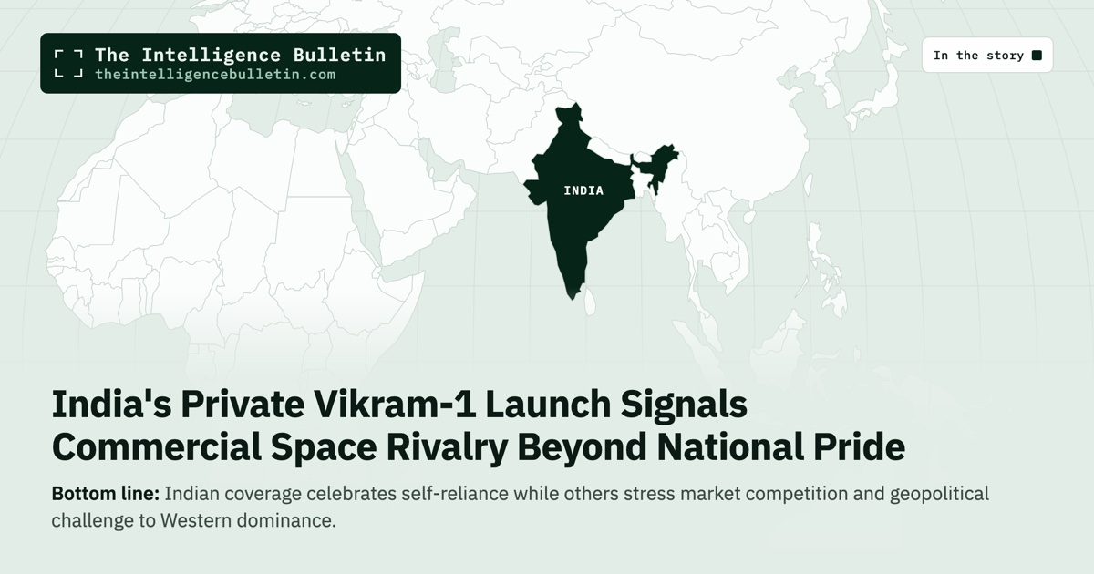 Map of the countries in the story: India's Private Vikram-1 Launch Signals Commercial Space Rivalry Beyond National Pride