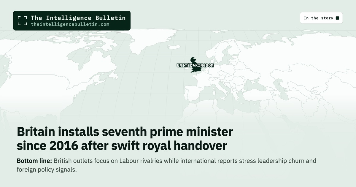 Map of the countries in the story: Britain installs seventh prime minister since 2016 after swift royal handover