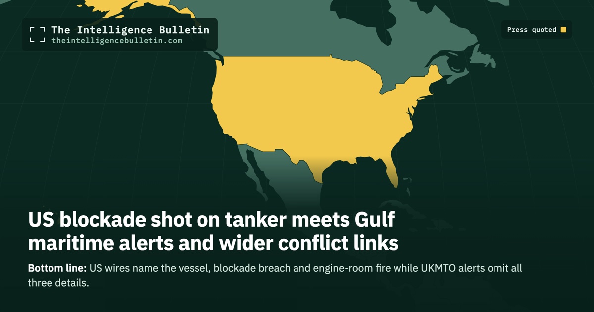 Map of the countries whose press we quoted for: US blockade shot on tanker meets Gulf maritime alerts and wider conflict links