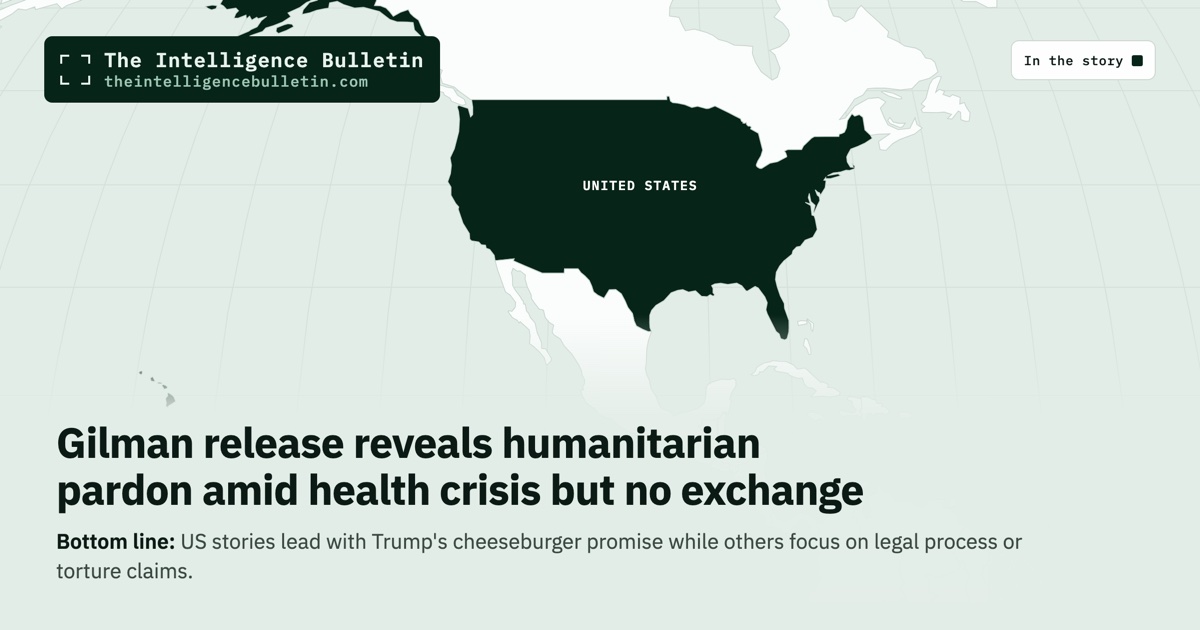 Map of the countries in the story: Gilman release reveals humanitarian pardon amid health crisis but no exchange