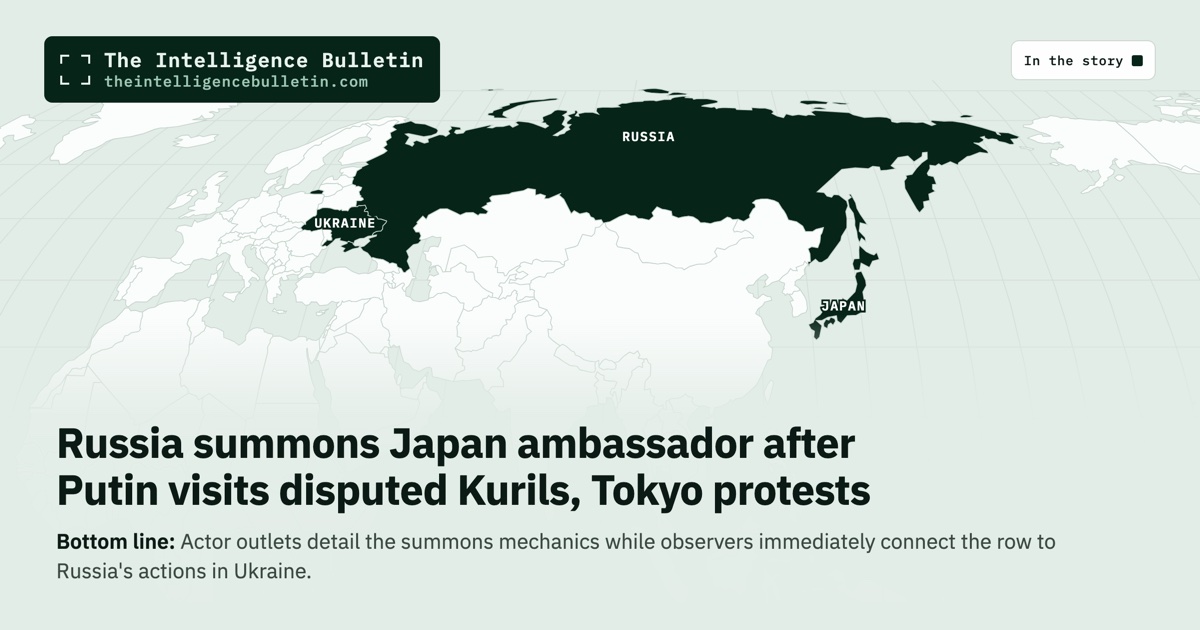 Map of the countries in the story: Russia summons Japan ambassador after Putin visits disputed Kurils, Tokyo protests