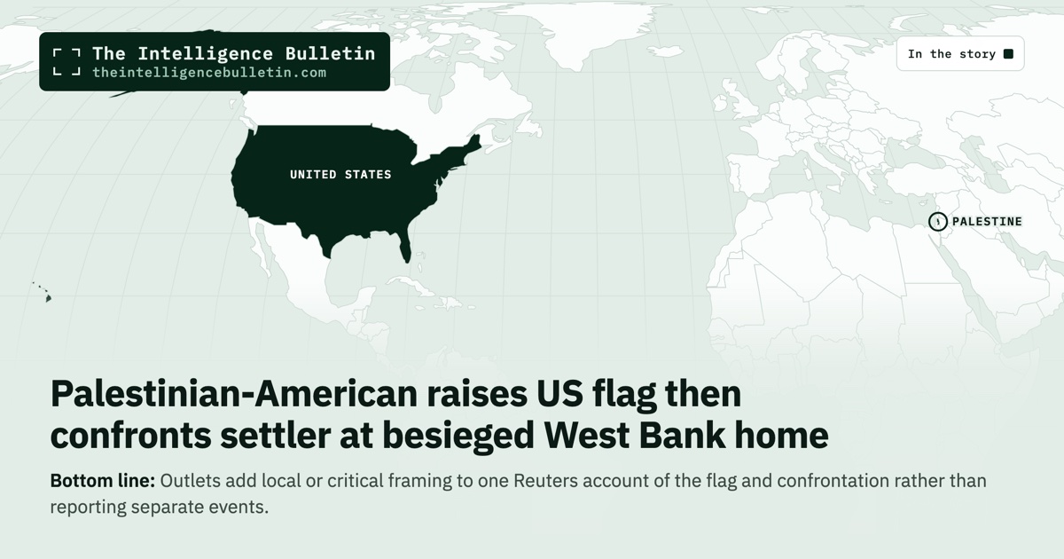 Map of the countries in the story: Palestinian-American raises US flag then confronts settler at besieged West Bank home