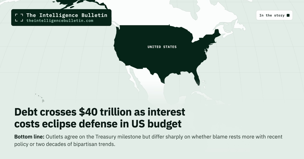 Map of the countries in the story: Debt crosses $40 trillion as interest costs eclipse defense in US budget