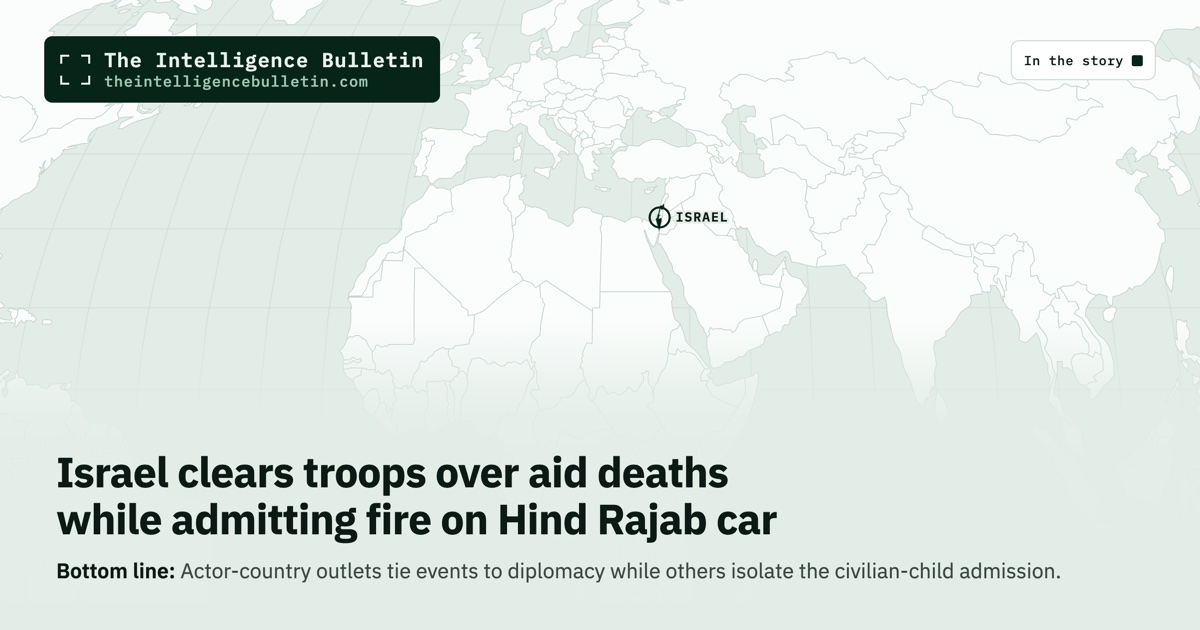 Map of the countries in the story: Israel clears troops over aid deaths while admitting fire on Hind Rajab car