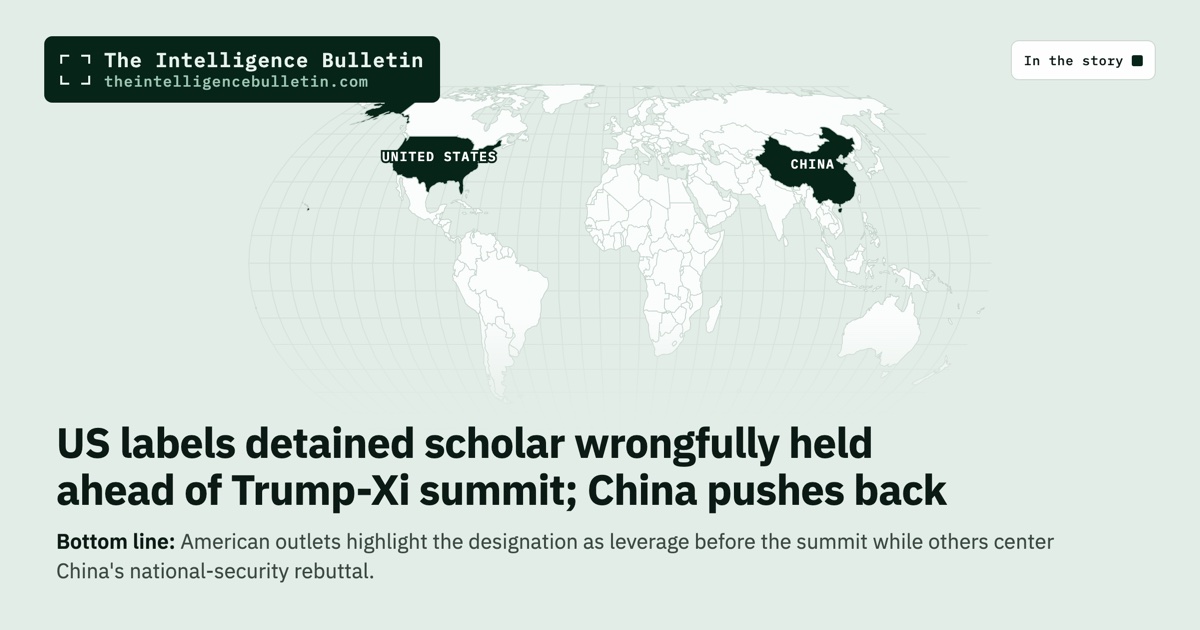 Map of the countries in the story: US labels detained scholar wrongfully held ahead of Trump-Xi summit; China pushes back