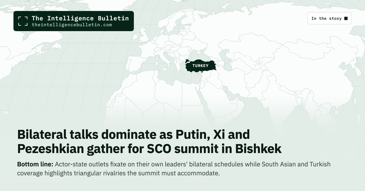 Map of the countries in the story: Bilateral talks dominate as Putin, Xi and Pezeshkian gather for SCO summit in Bishkek