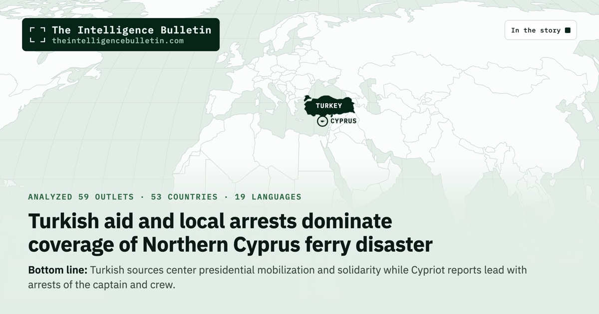 Map of the countries in the story: Turkish aid and local arrests dominate coverage of Northern Cyprus ferry disaster