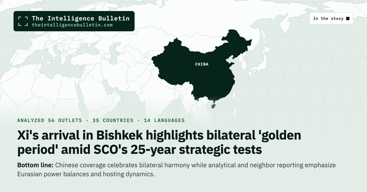 Map of the countries in the story: Xi's arrival in Bishkek highlights bilateral 'golden period' amid SCO's 25-year strategic tests