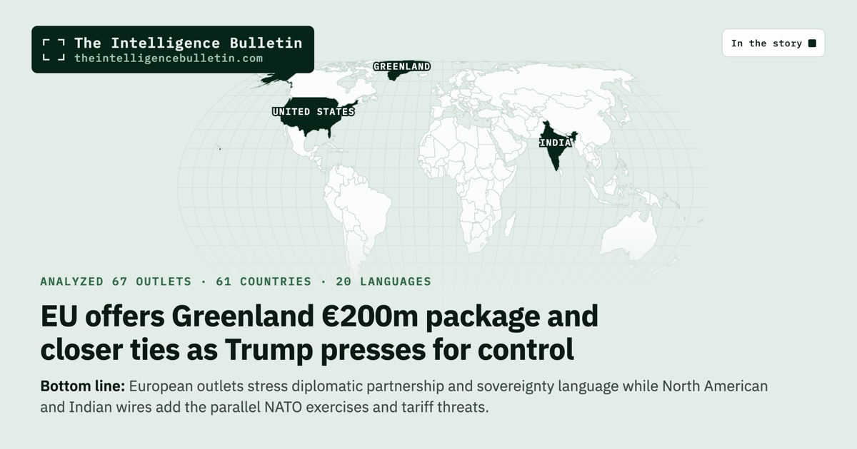 Map of the countries in the story: EU offers Greenland €200m package and closer ties as Trump presses for control