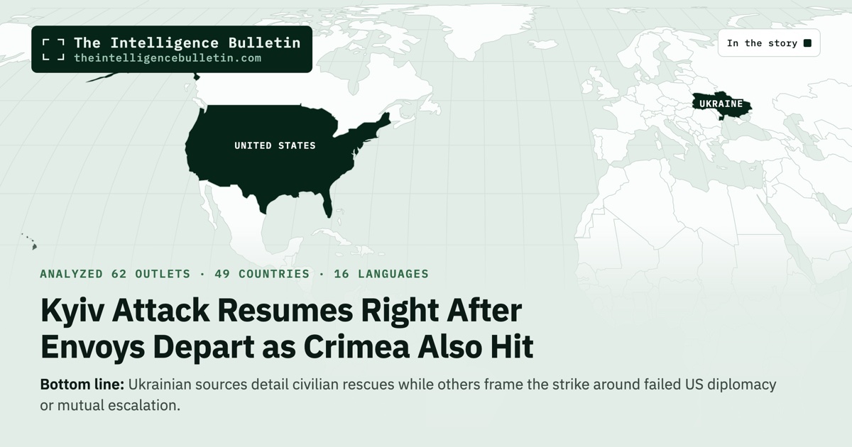 Map of the countries in the story: Kyiv Attack Resumes Right After Envoys Depart as Crimea Also Hit