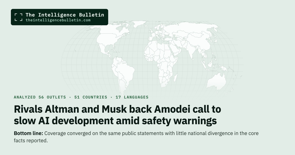 Map of the countries in the story: Rivals Altman and Musk back Amodei call to slow AI development amid safety warnings