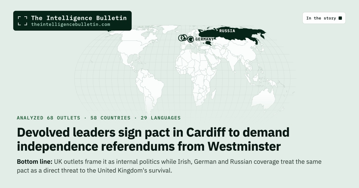 Map of the countries in the story: Devolved leaders sign pact in Cardiff to demand independence referendums from Westminster