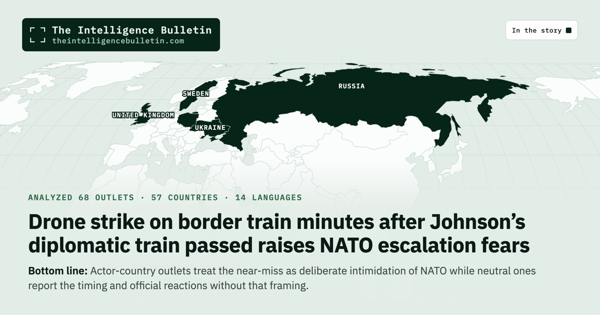 Map of the countries in the story: Drone strike on border train minutes after Johnson’s diplomatic train passed raises NATO escalation fears