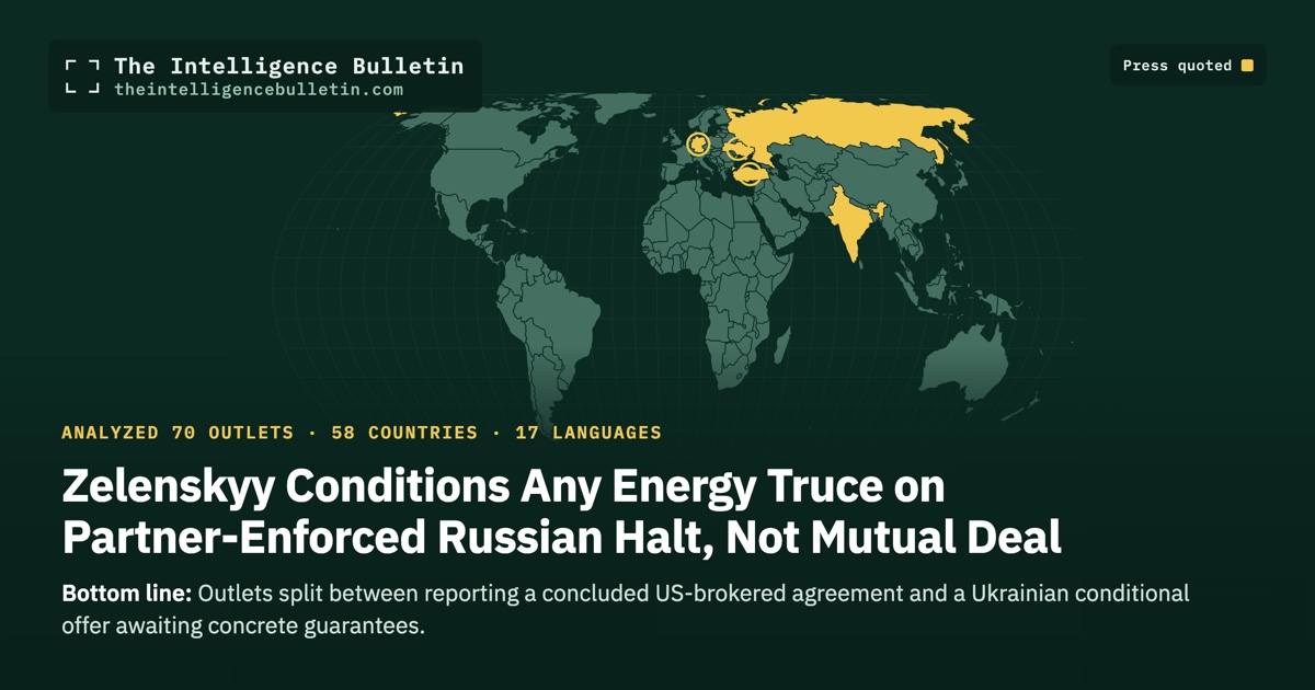 Map of the countries whose press we quoted for: Zelenskyy Conditions Any Energy Truce on Partner-Enforced Russian Halt, Not Mutual Deal
