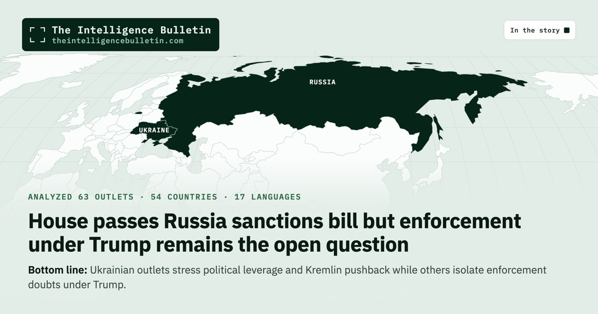 Map of the countries in the story: House passes Russia sanctions bill but enforcement under Trump remains the open question