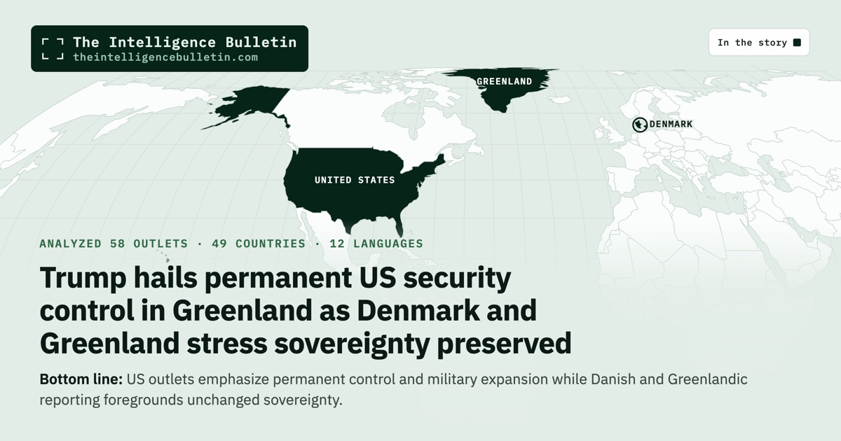 Map of the countries in the story: Trump hails permanent US security control in Greenland as Denmark and Greenland stress sovereignty preserved