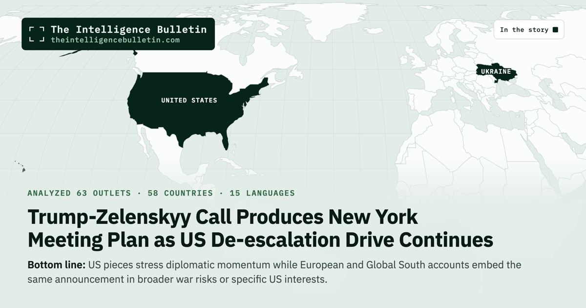 Map of the countries in the story: Trump-Zelenskyy Call Produces New York Meeting Plan as US De-escalation Drive Continues