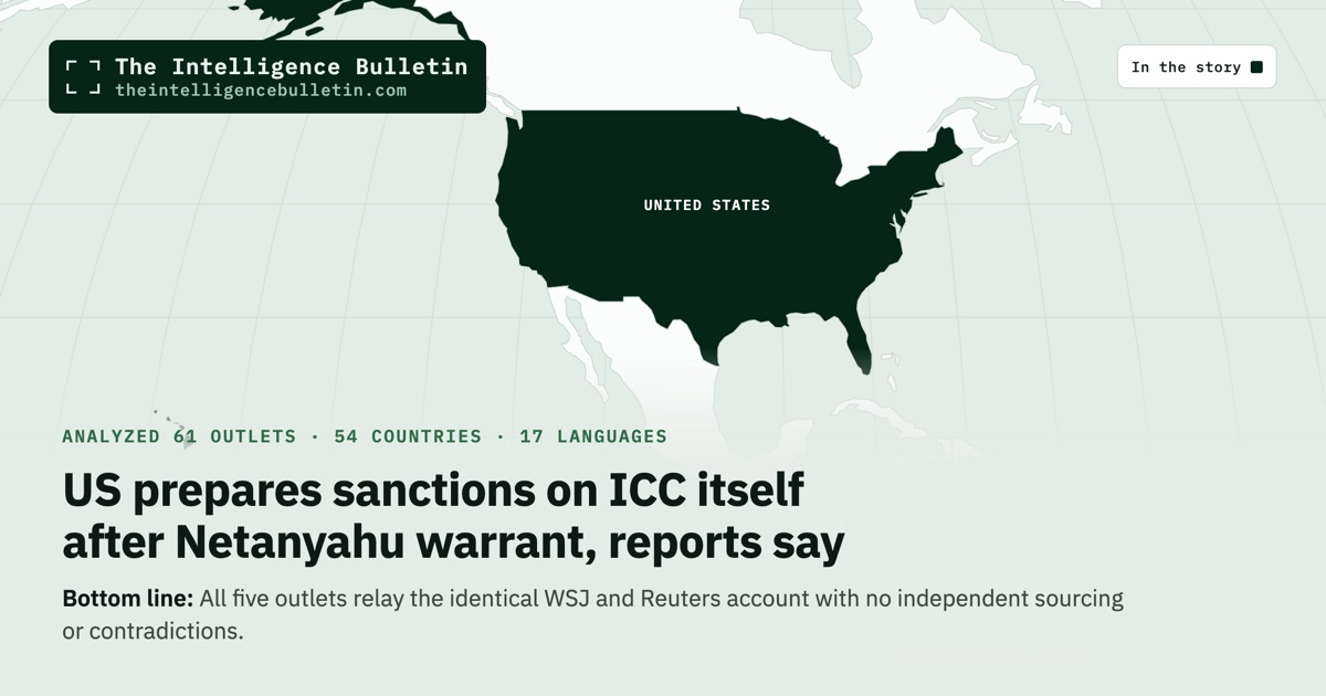 Map of the countries in the story: US prepares sanctions on ICC itself after Netanyahu warrant, reports say