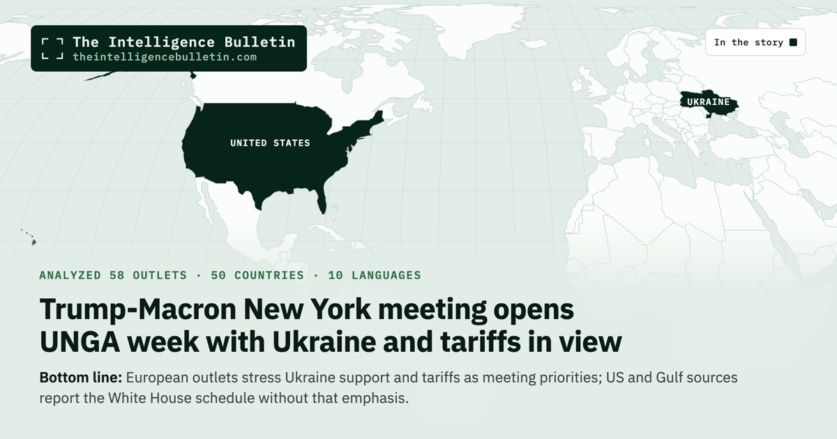 Map of the countries in the story: Trump-Macron New York meeting opens UNGA week with Ukraine and tariffs in view