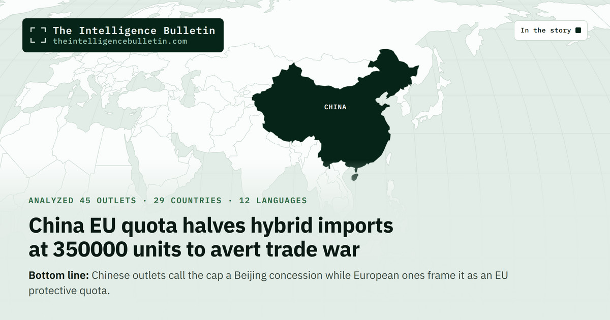Map of the countries in the story: China EU quota halves hybrid imports at 350000 units to avert trade war