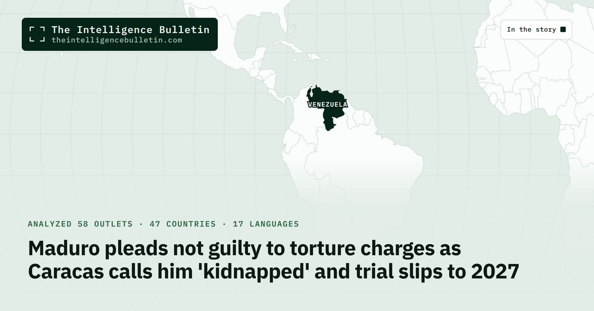Map of the countries in the story: Maduro pleads not guilty to torture charges as Caracas calls him 'kidnapped' and trial slips to 2027