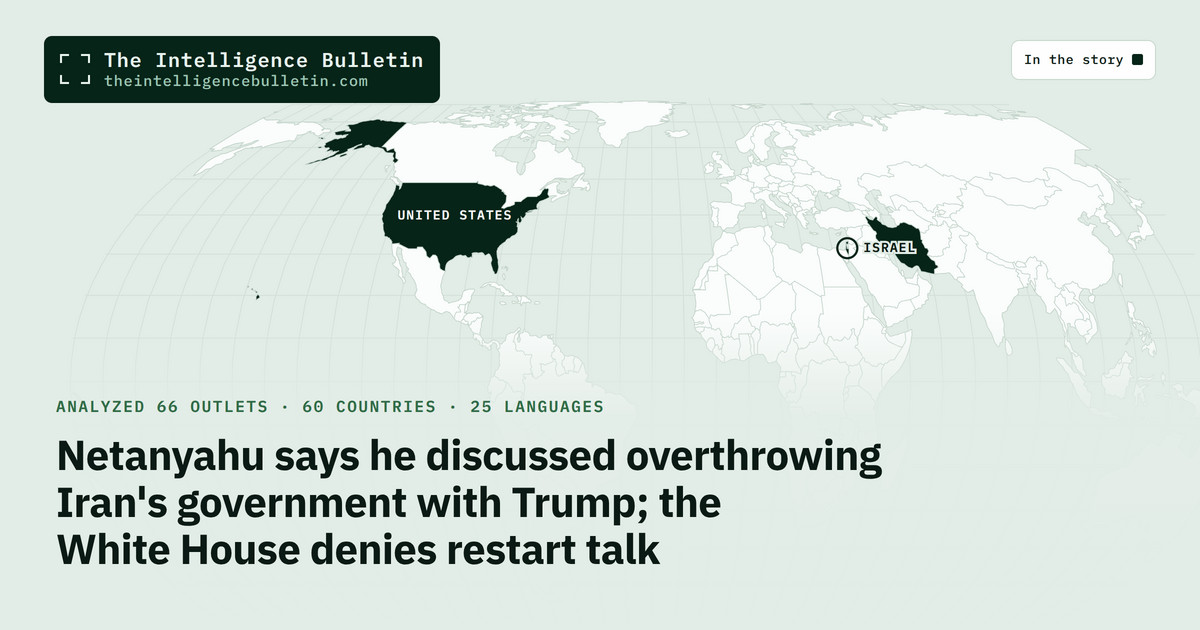 Map of the countries in the story: Netanyahu says he discussed overthrowing Iran's government with Trump; the White House denies restart talk